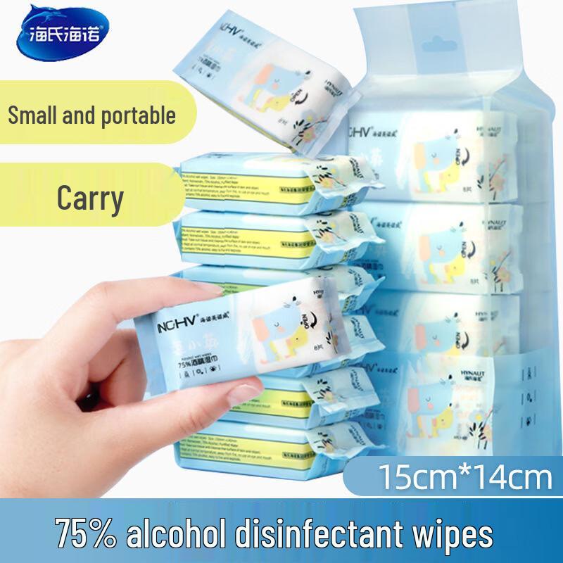 Мини-одноразовые спиртовые салфетки Haishi Hainuo