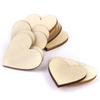 10pcs 40mm Wooden Heart Shape Embellishment for Crafts Wedding Decoration