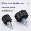 Quick Insert Plum Shaped Locking Knob Sturdy Non-Slip Grip Steel Thread for Auto Maintenance Repair Use