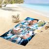Messi Custom Name Print Beach Towel Large Soft Quick Dry Towel For Beach Camping Swimming