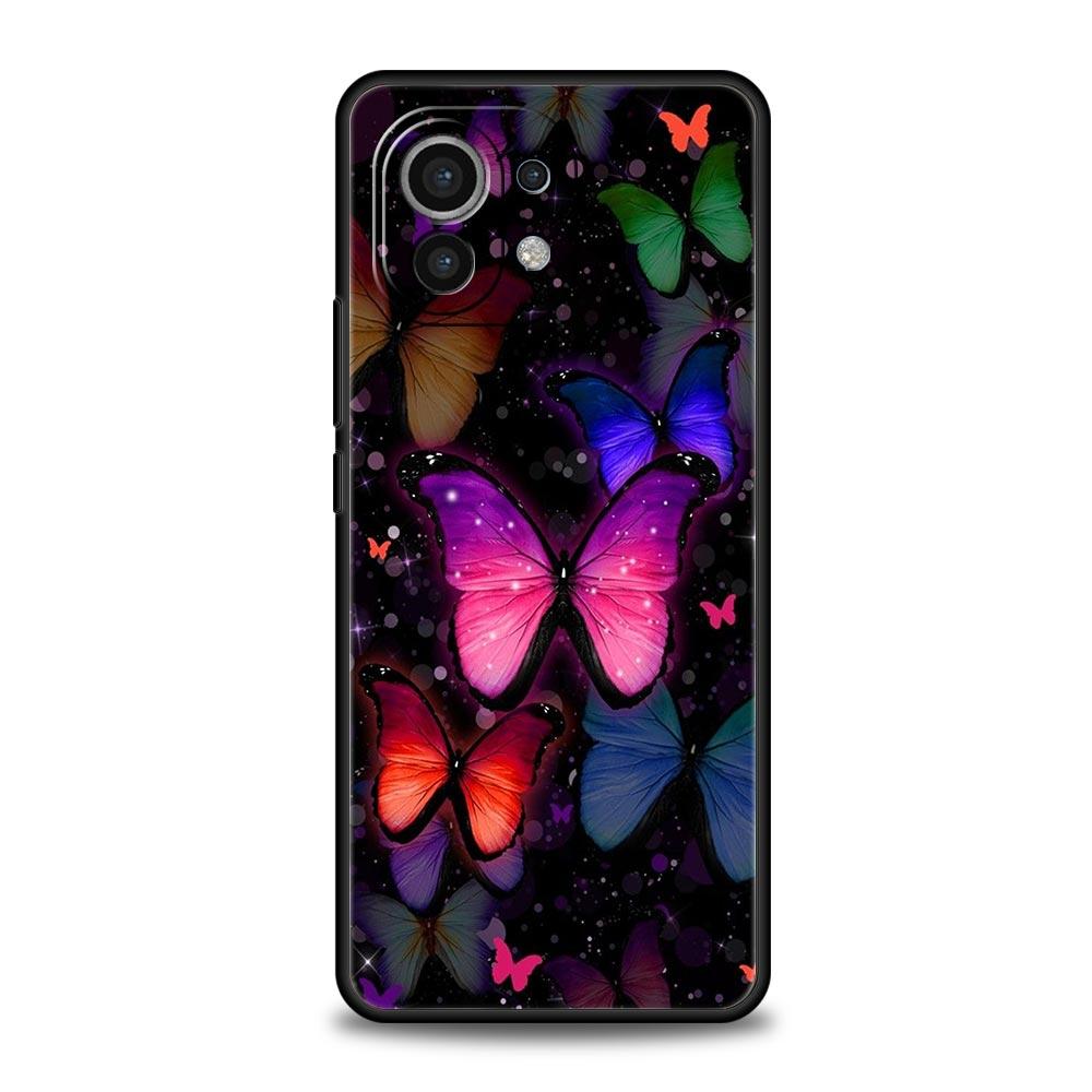Etui na telefon dla Xiaomi Poco X4 X3 NFC F3 F4 M3 M4 Mi Note 12T 10 11 Ultra 11T 13 Pro 10T 12 Lite 9T 5G Miękkie etui motyl
