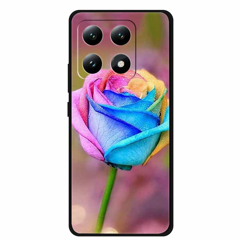 Handyhülle Für Xiaomi 15T Pro 5G Rückseite Hüllen Schwarzes Silikon Weiches Coque Für Xiaomi 15T 5G Hülle 15 T Pro 6,83" Fundas Schale