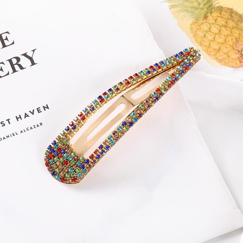 Korean Style Rhinestone Hair Clips & Hairpins: Versatile Alloy BB Clips for Bangs & Updos
