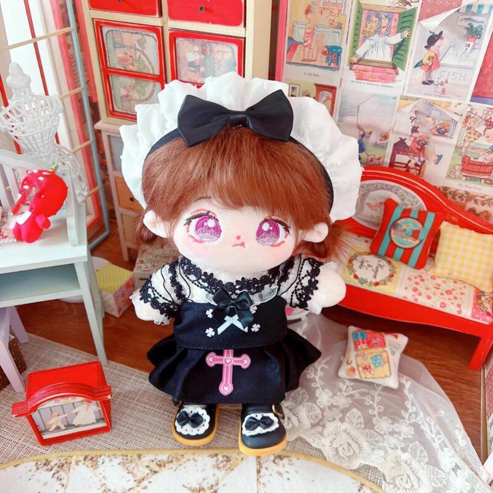 Lolita 20cm Cotton Doll Clothes Maid Dress Plush Doll Clothes Children's Gift