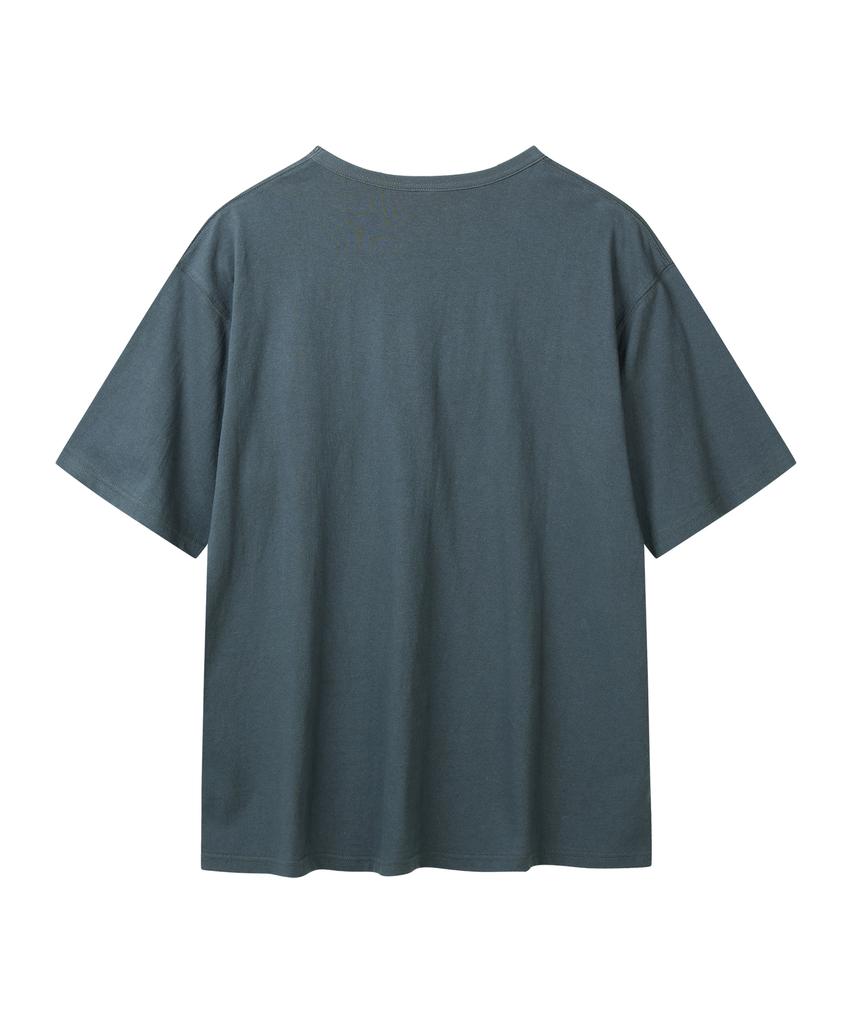 YOUNEEDGARMENTS Round Pocket S/S T-Shirt (Charcoal)