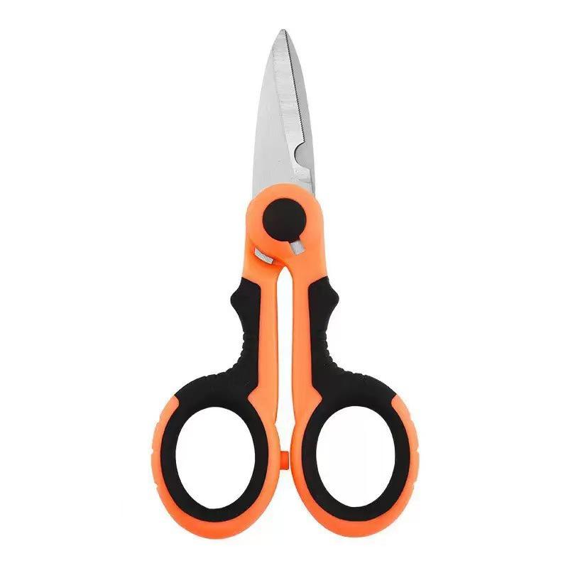 Stainless Steel Sawtooth Fishing Scissors for Line, Lure, and Lead Sheets