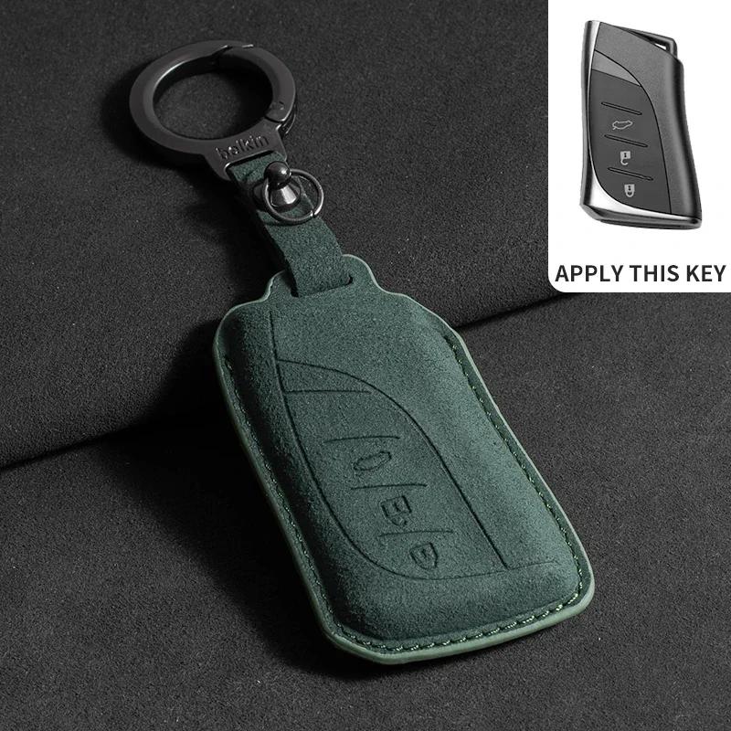 Leather Car Remote Key Case Cover Holder Keychain Shell for Lexus IS ES CT200H NX LX 250 300 350 450H 300H ES300h ES200 UX250h