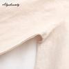 Japanese Mori Girl Spring Autumn Women Cotton Blouse Turn-Down Collar Floral Embroidery Apricot Shirt Long Sleeve Vintage Blouse