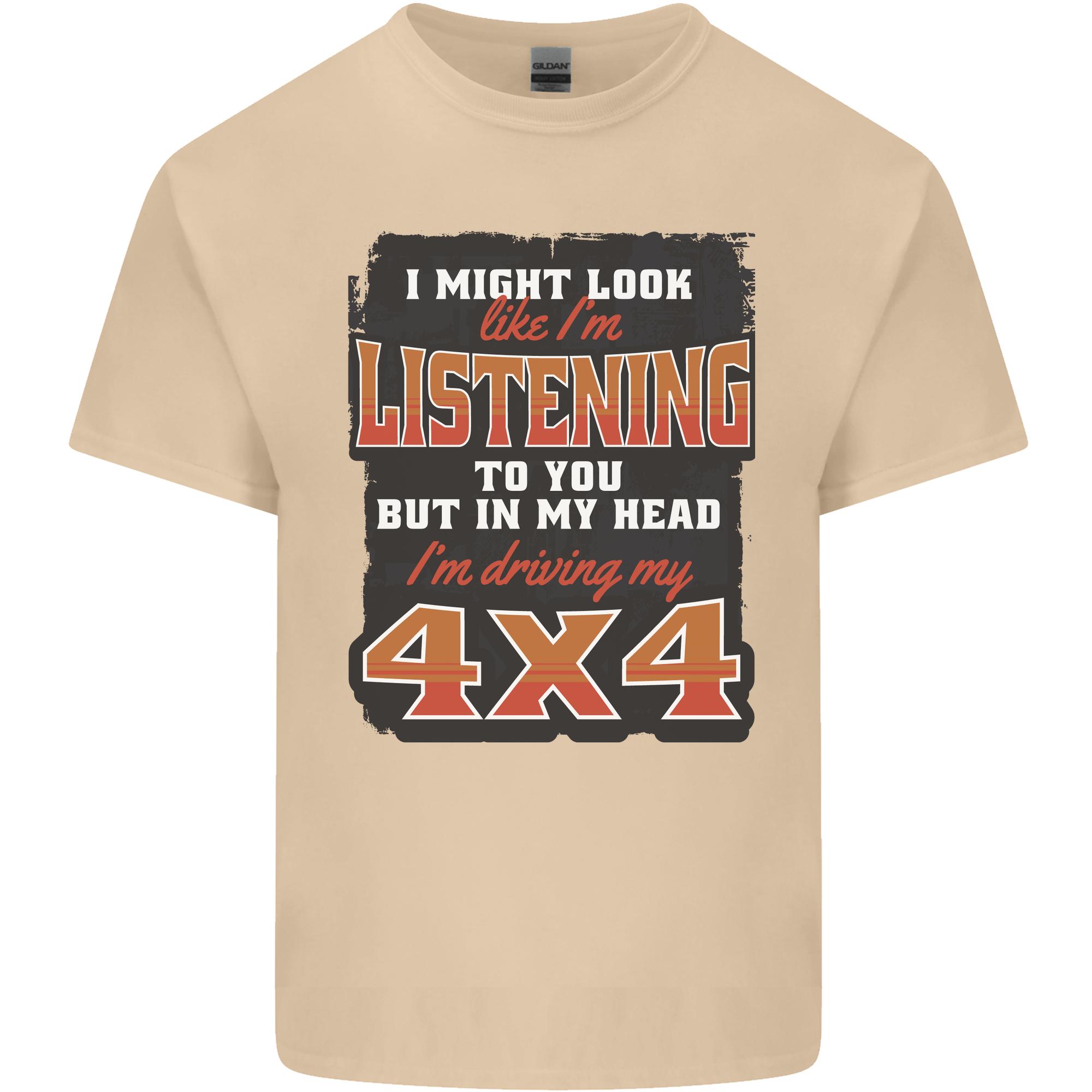 In My Head Im Driving My 4X4 Off Roading Unisexs Light Cotton TShirt S