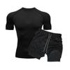 Men's Quick-Dry Double Layer Swim Shorts with Inner Lining - Anti-Embarrassment Swimsuit Set for Swimming and Hot Springs.