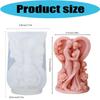 Candle Mould For Wedding Decorations Featuring 3D Loving Couple Figure In Food Grade Silicone