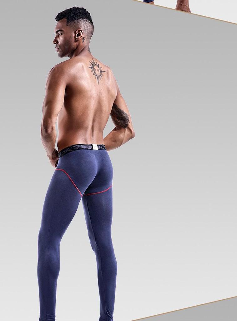 Aoyuan Element Men's Slim Fit Autumn & Winter Warm Pants - Thin Cotton Wool Base Layer.