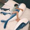 Giant Whale Plush Toy Pillow Soft And Squishy Ocean Animal Stuffed Doll For Kids Handcrafted With Care