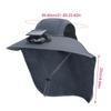 Sun Hats For Men Wide Brim Solar Powered Fan Outdoor Sun Hat Solar Fan Fish Accessories With Neck Flap Wide Brim UV Protection