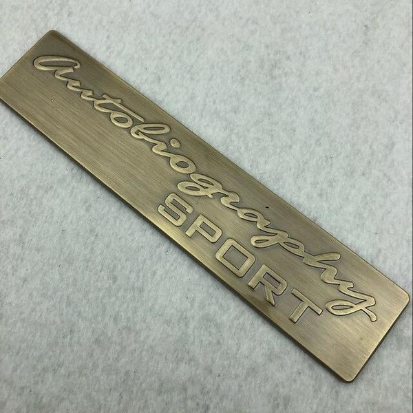 1 Stücke 16,8 cm * 3,1 cm Metallbeschichtung Autoabzeichen SPORT Logo Heckaufkleber für Land Rover Emblem Aufkleber