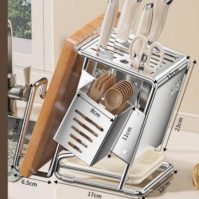 Weipeiluo Stainless Steel Kitchen Knife Holder Set