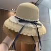 Butterfly Bow Sun Hat For Beach Vacation With Wide Brim And Breathable Material