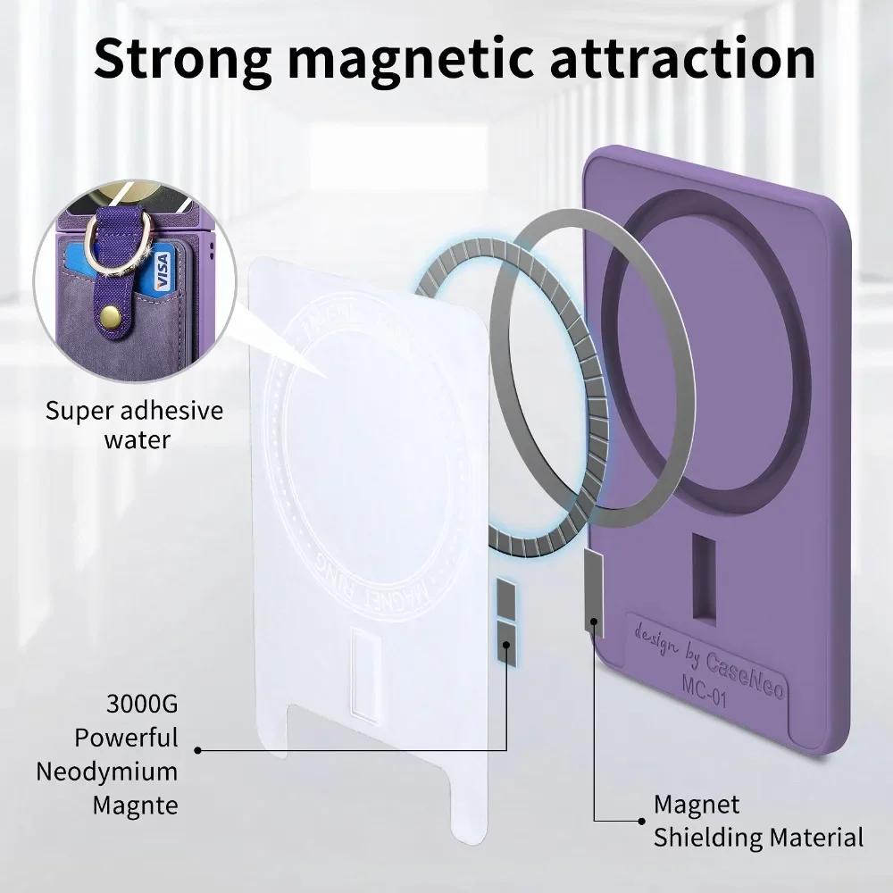 

2 in 1 Detachable Wallet Magnetic Phone Case for Samsung Z Flip 5 Flip5 5G Finger Ring Card Holder PU Leather Cover with Film For Galaxy Z Flip 5 рожевий