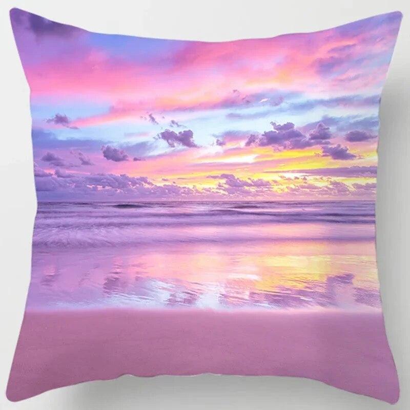 Pink Cute Love Printing Square Pillowcase, Home Decoration, Car Sofa Cushion Cover (45cm * 45cm)