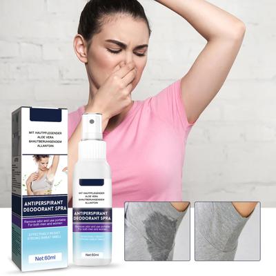60ml Sweat Deodorant Spray Can Stop Sweating Effectively, Resist Strong Foot Odor, Deodorant Spray, And Prevent Armpit, Hands