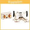 Wooden Remote Control Battle Tank With Sawtooth For Science Diy Kids