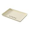 Light luxury tea tray household living room water cup dessert fruit storage tray Nordic style rectangular plastic tray