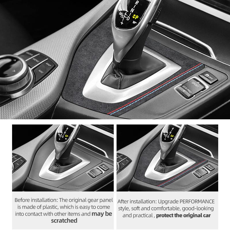TPIC Carbon Fiber For BMW F20 F21 1 Series 2012-2019 Car Gear Shift Panel Trim Stickers Interior Tuning Auto Decor Accessories NM5