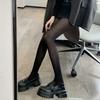 Jacquard Rhombus Stockings Black Silk Checkered Spring And Summer Pantyhose Dark Lolita Sexy Black Pantyhose