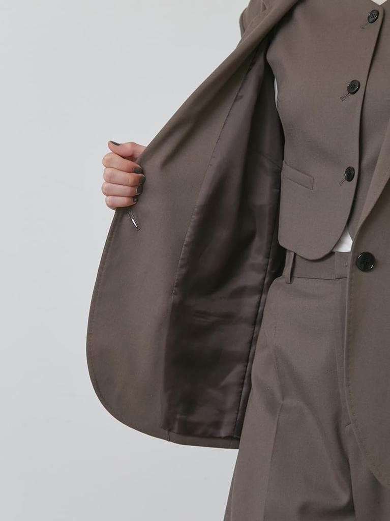 suit jacket 16WFJ254021MOC1 [Styling] Single-breasted