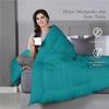 Plush Reversible Microfiber Comforter Single Bed |  (152.4 X 228.6 CM) Aqua Blue + Egg Nog