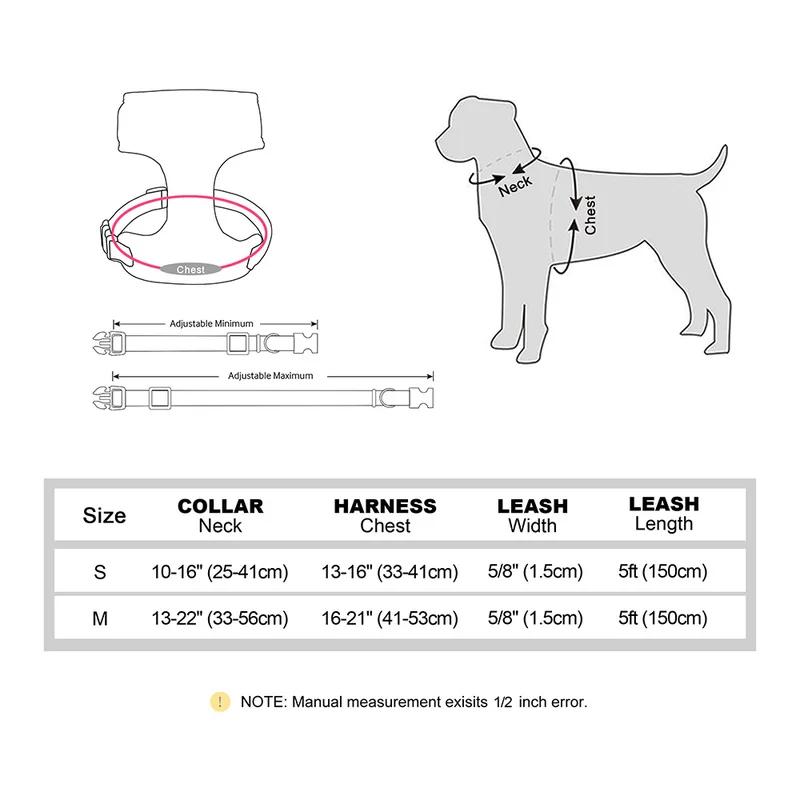 Cute Bowknot Dog Harness Leash Set Adjustable Breathable Fashion Printed Pet Vest for Small Medium Dogs Cats Outdoor Walking