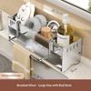 Kitchen Countertop Storage Rack Multi-Purpose Rag Drain Holder Stable Non-Slip Organizer for Dishcloth Sponge Storage