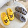 Home Dormitory Interfloor Noise Prevention Insulation Cushion Teddy Bear Slippers LS640