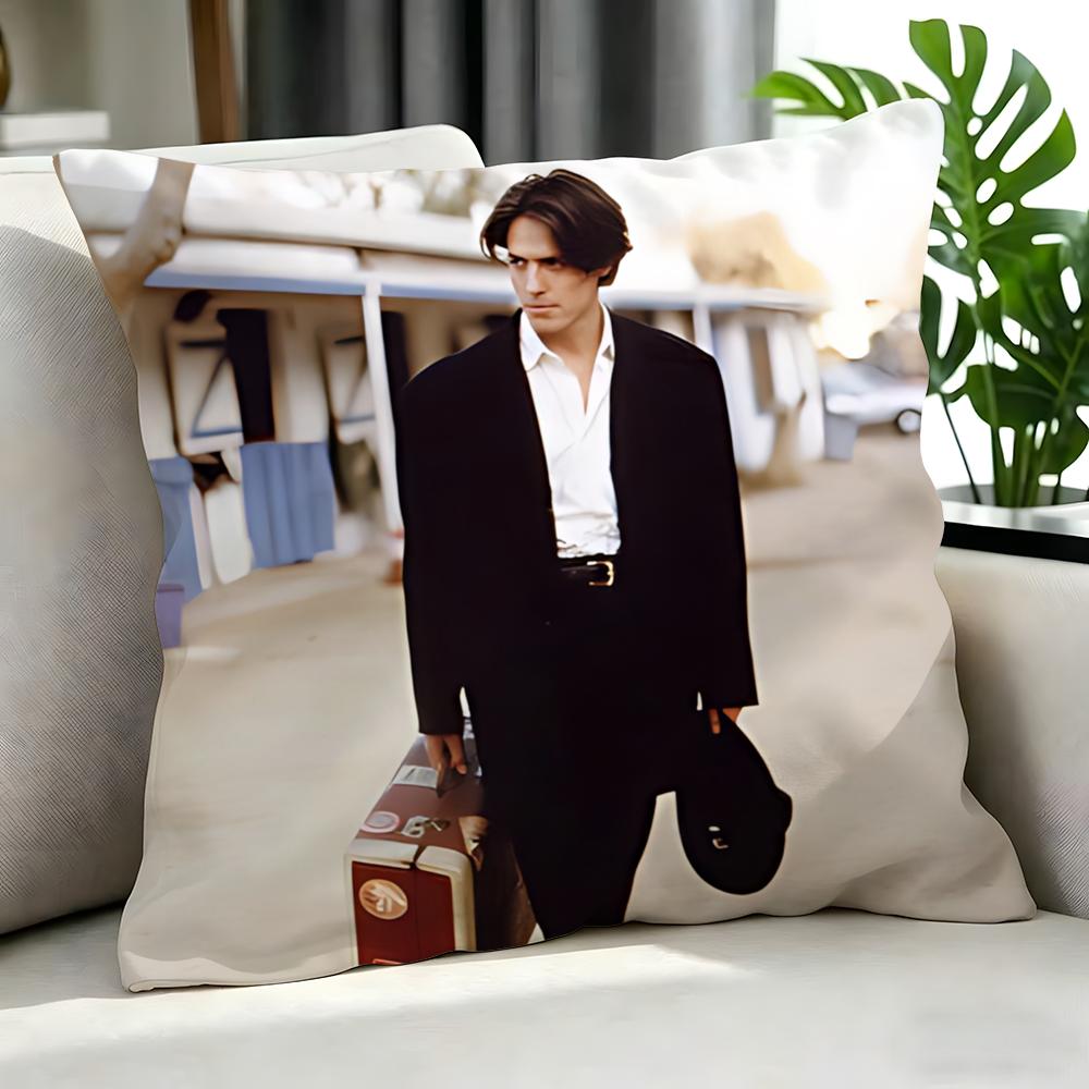 Acteur Hugh Grant Housse de Coussin Ensemble de Housses de Coussin 4 Pièces 50x50 45x45 40x40 Taie d'Oreiller Décorative Canapé Décoration de Maison