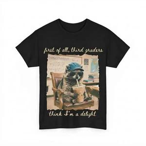 Third Grade Teacher Funny Racoon Tshirt, Teach Team School First S