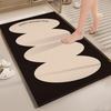 Healing Bathroom Carpet Wave Pattern Diatomite Dry Non Slip Bathroom Floor Mat Simple Style Home Decoration