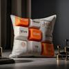 Text Keyboard Cushion Cover Anti-dustmite Pillowcase Invisible Zipper Silky Short Plush Sofa Cushion Cover