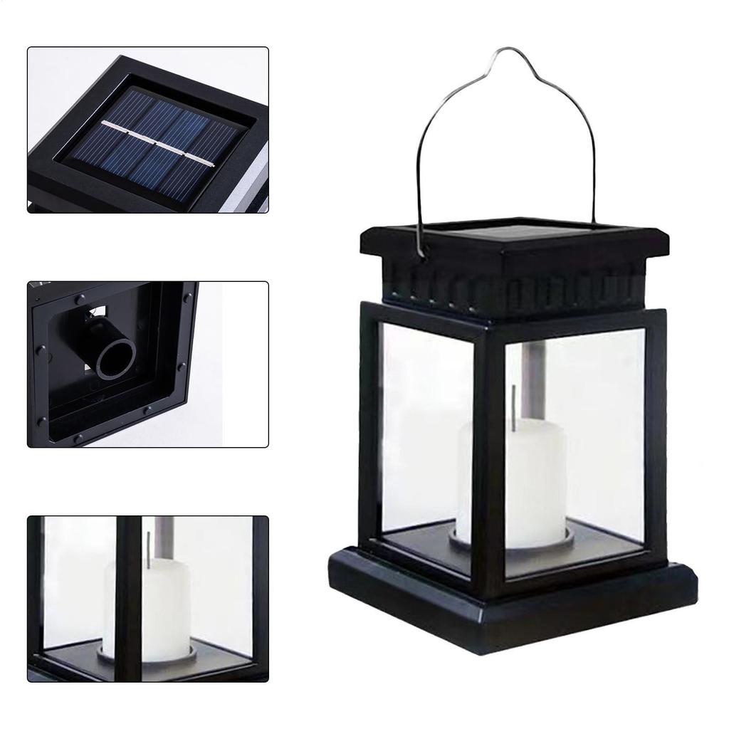 Outdoor Solar Powered Lantern Solar Lantern Lights For Patio Garden Hanging Lamp Candle Lights For Party Decorative
