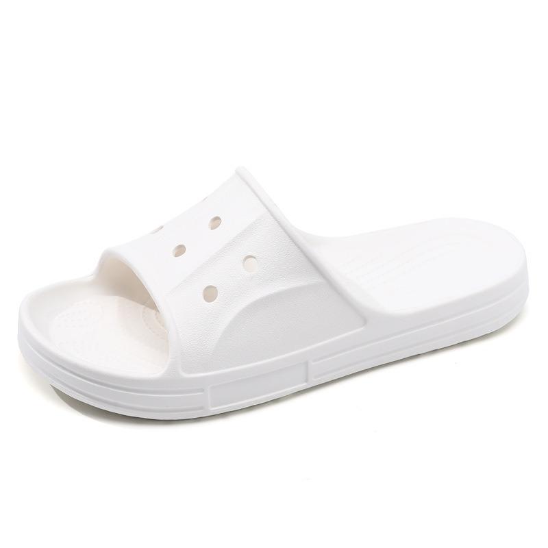 

One-word slippers couple style men and women fish mouth home wear sandals thick sole height increase summer men s shoes 36-37 білий