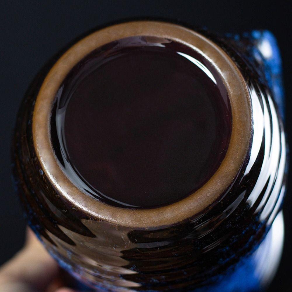 Hitzebeständige glasierte Keramiktasse Kaffeetasse Farbverlauf Ofenbecher Wasserbecher Teetasse Geschenk