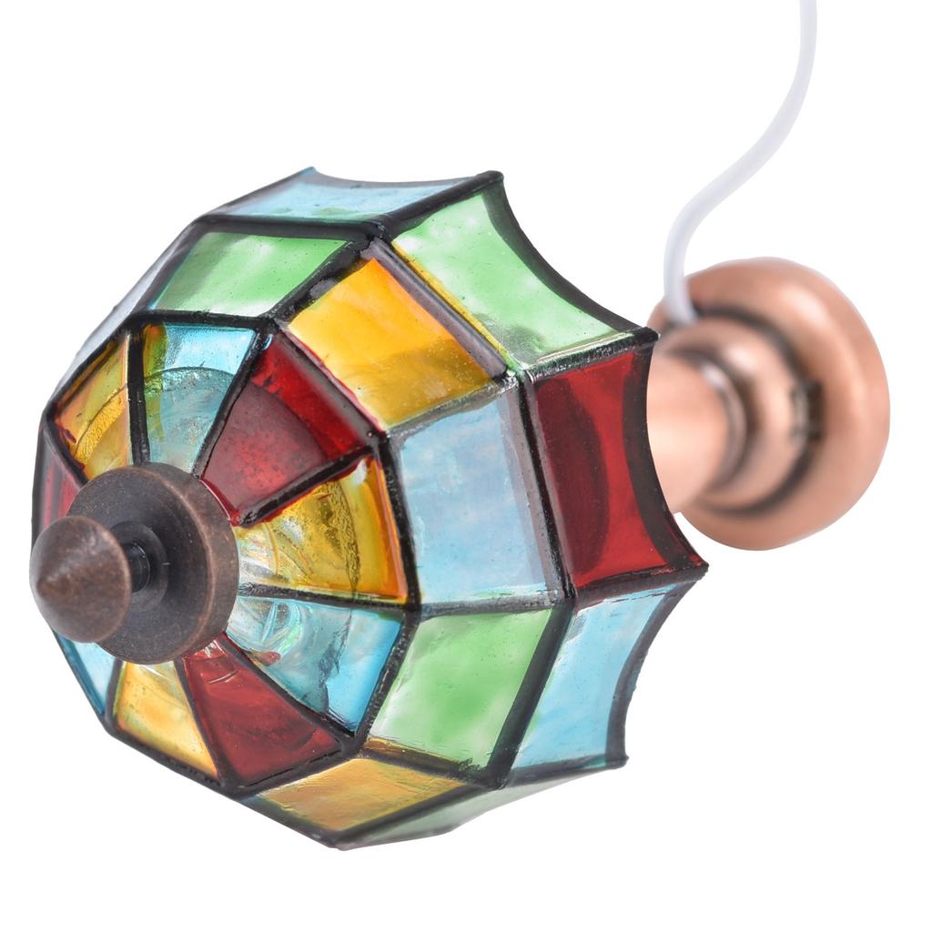 1:12 Puppenhaus Schreibtischlampe Miniatur Tischlampe mit Schirmförmigem Lampenschirm