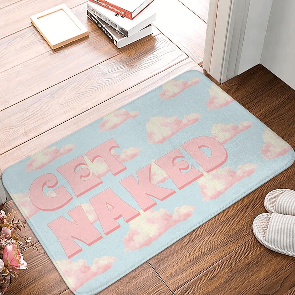 Get Naked Doormat Non-Slip Kitchen Bath Mat Bedroom Balcony Floor Door Entrance Carpet Rug