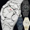 Watches for Mans Fashion Sports Chronograph Octagonal Design Quartz Luminous Wristwatches with Auto Date