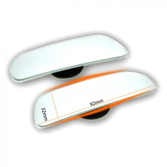 2PC Car Wide Angle Convex Side View Blind Spot Mirror Rear View Auxiliary Mirror