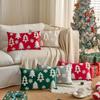 INS Style Throw Pillowcover Christmas Tree Cushion Cover Velvet Christmas Pillowcase  Sofa/Bed