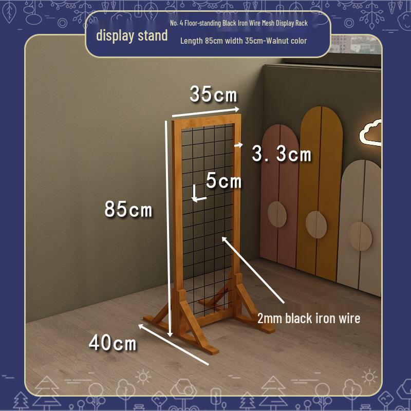 Handmade Display Shelf: Grid Photo Frame & Plant Rack for Kindergarten & Crafts