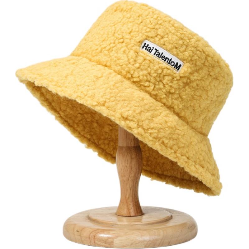Winter Warm Fleece Bucket Hat for Men Women Cold Resistant Fisherman Cap Outdoor Cold Resistant Panama Fisherman Cap Casual Cap