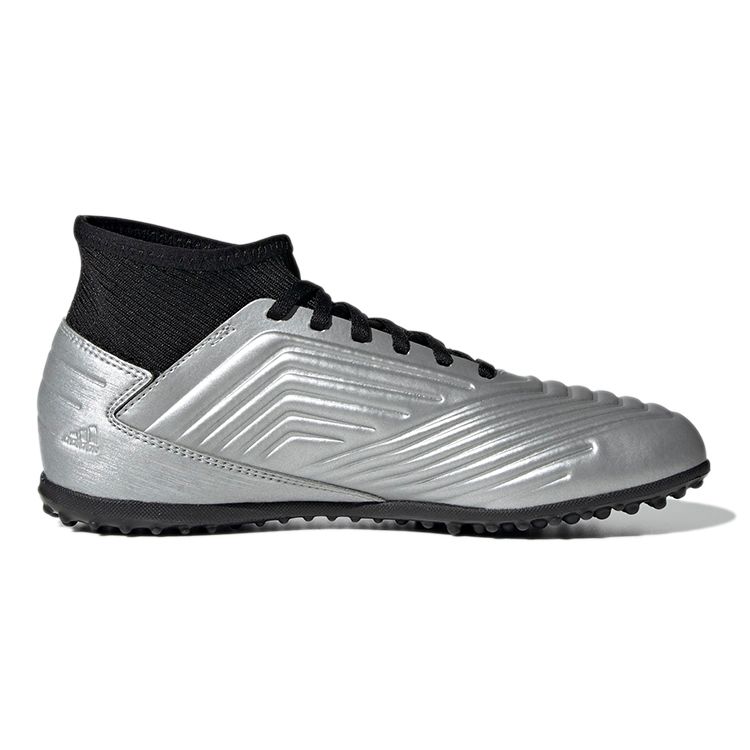 Adidas Predator Tango 19.3 Comfortable Durable Mid-Top Kids Football Shoes Silver Black Kids Football Shoes G25802