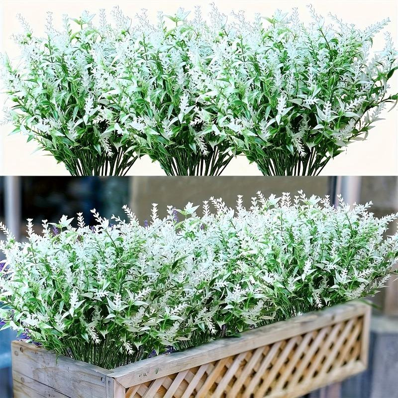 Artificial Flower Plastic Lavender Fake Plant Wedding Home Garden Decoration Bridal Bouquet Photography