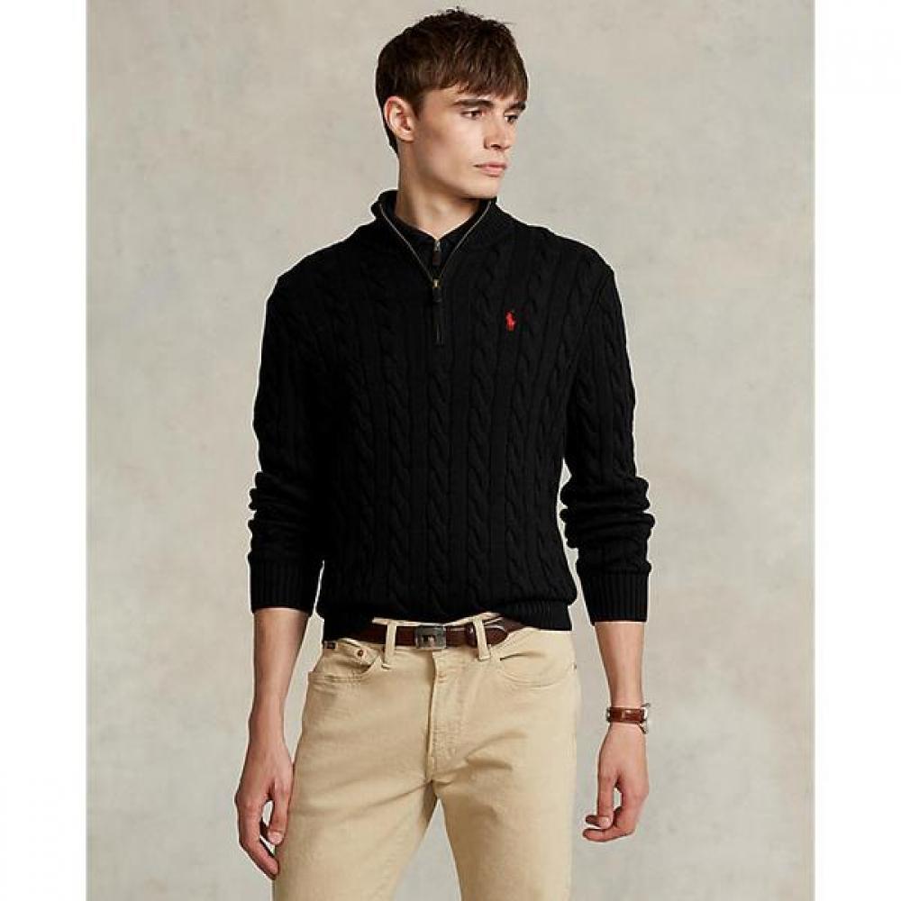 Polo Ralph Lauren Men S Cable Knit Cotton Quarter Zip Sweater mnpoSwe16820773001 XL
